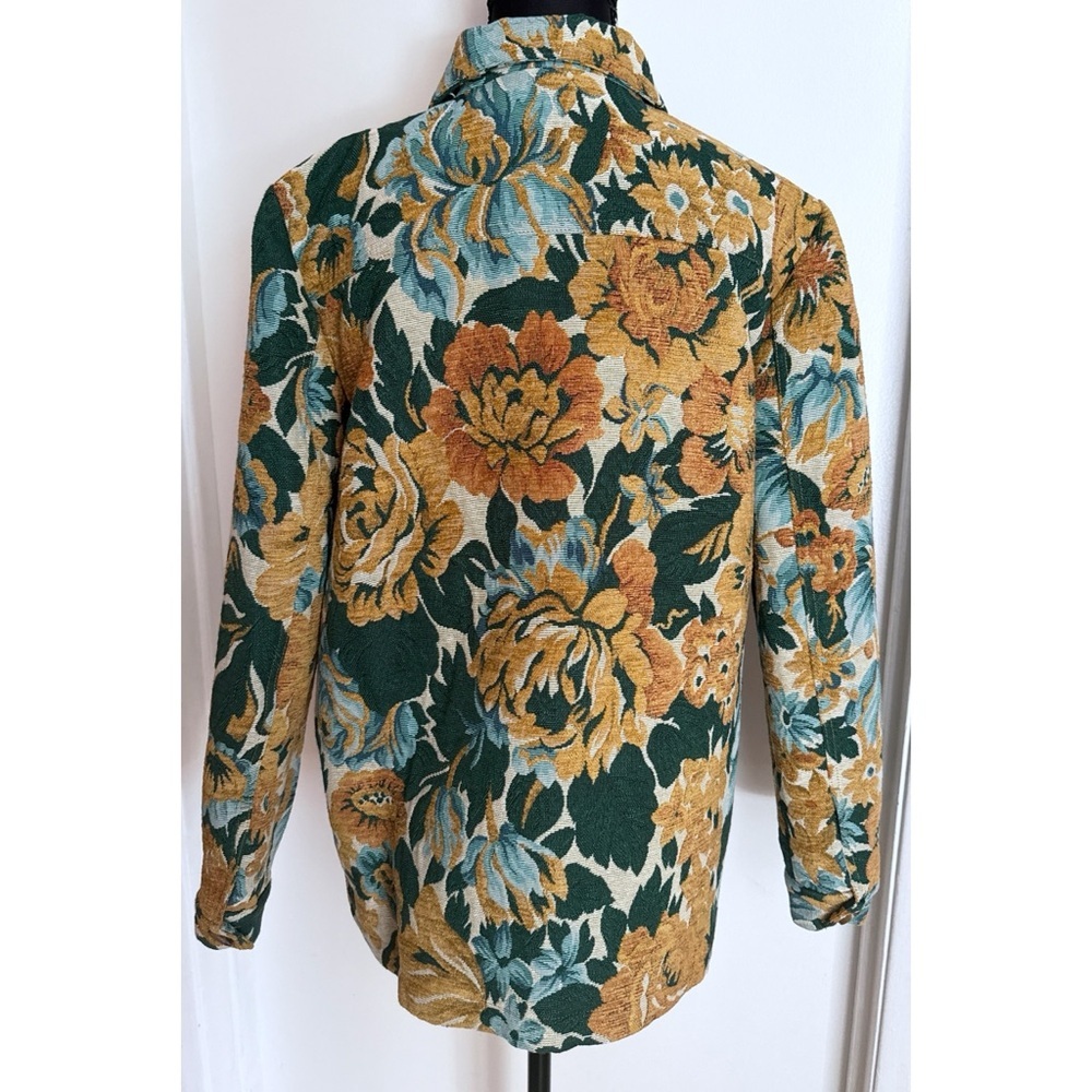 NWT Sézane Will Garden Flowers Jacquard Vintage Floral Pattern Jacket XS Sezane - Picture 6 of 9